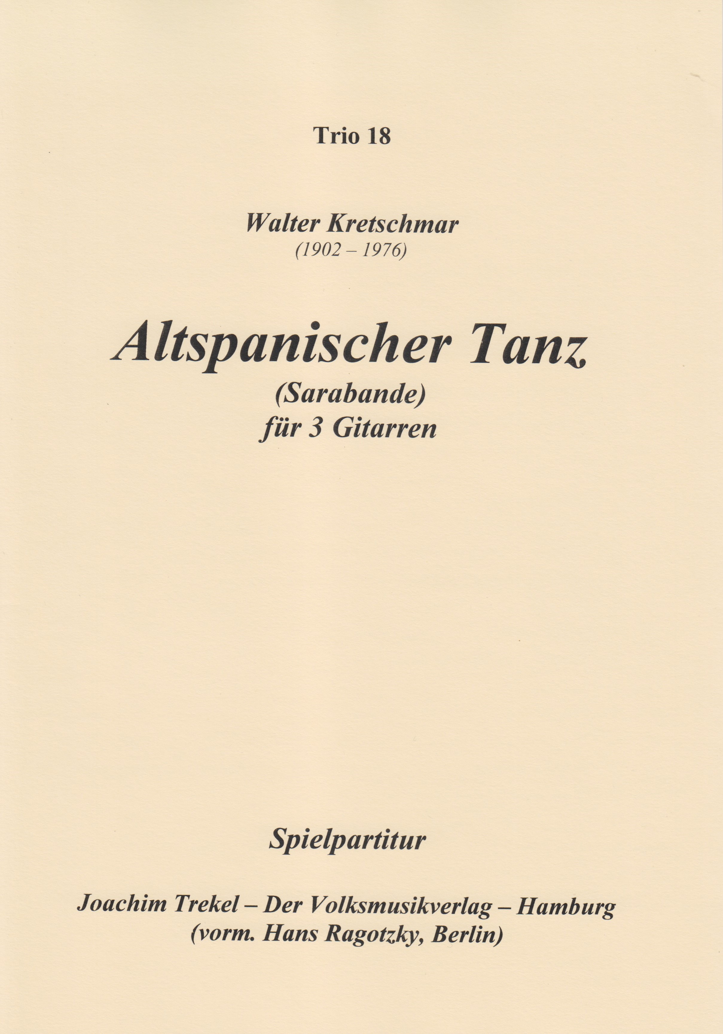 Altspanischer Tanz