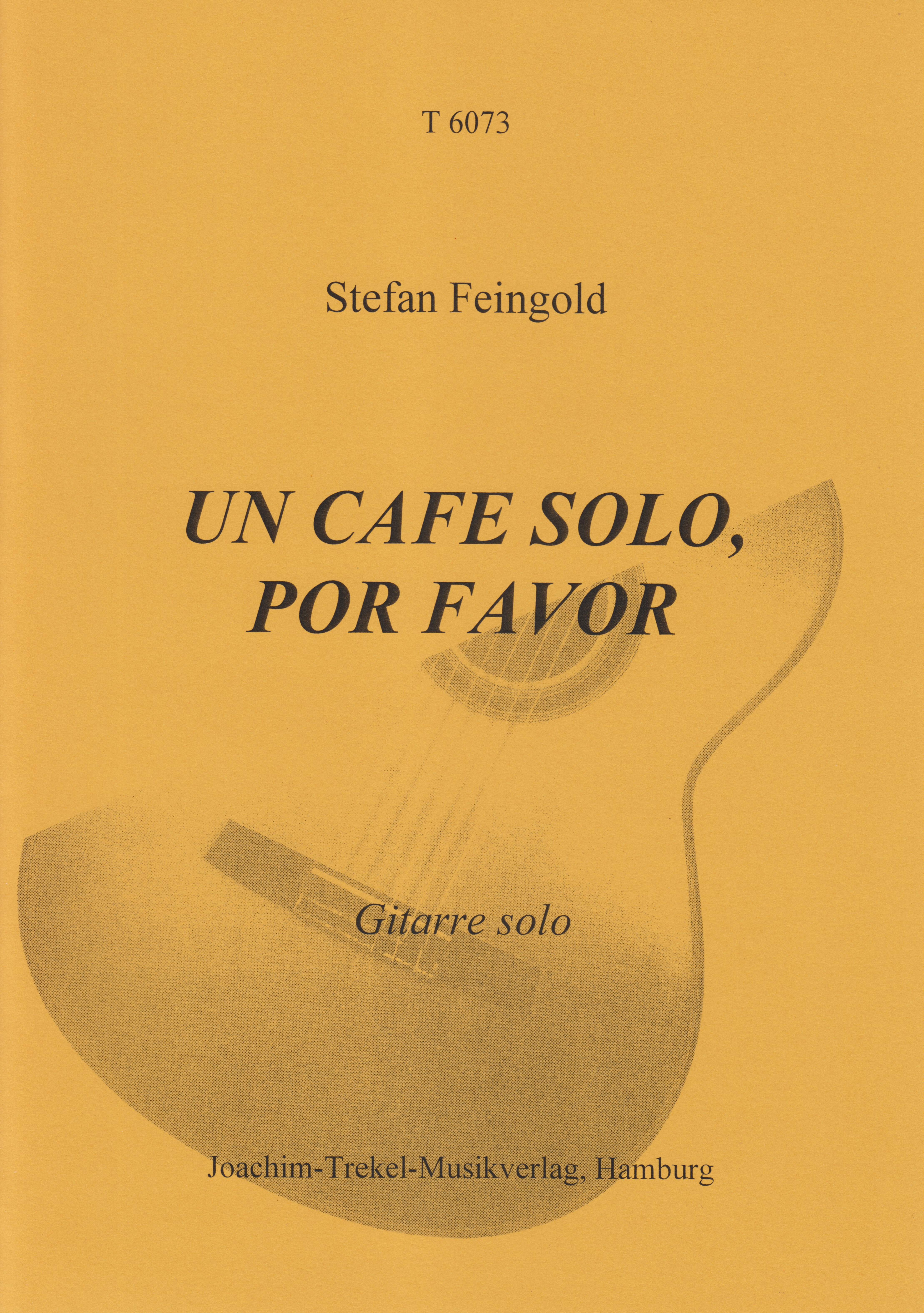 Un cafe solo, por favor